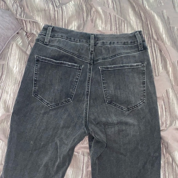 EXPRESS: Dark Grey Jeans Never Worn Size 6 Skinny Jeans - Picture 4 of 4